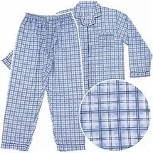 Men's Long Sleeve Broadcloth Pajama Jumpsuit  #601JZ