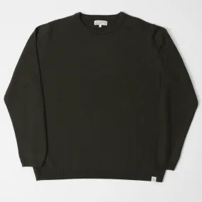 Merz b. Schwanen MWRC01 Knit Crew Neck Pullover - Army