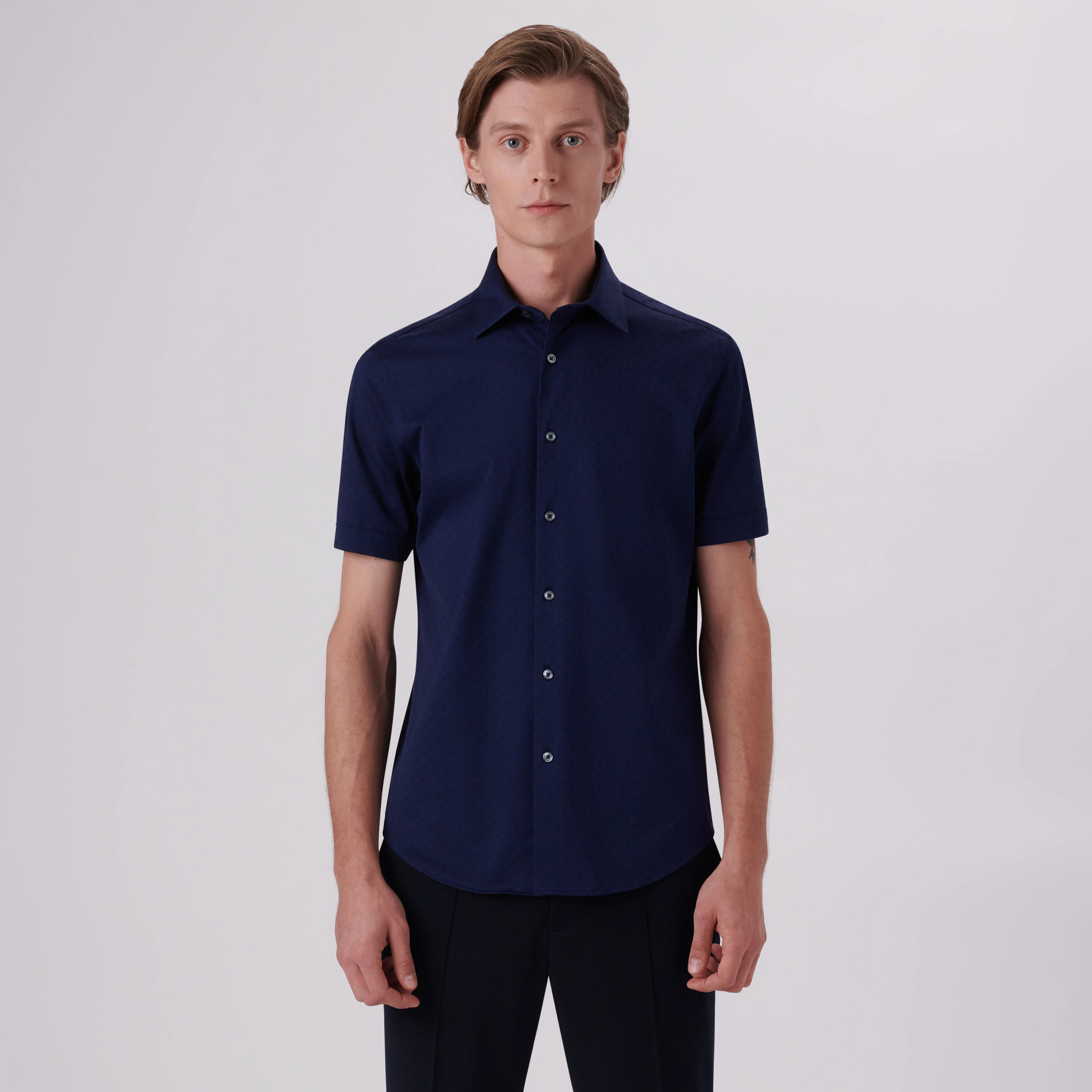 Miles Paisley Print OoohCotton Short Sleeve Shirt