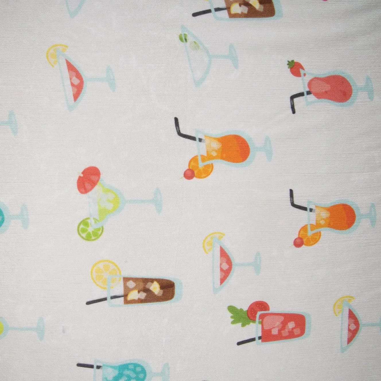 Multi Color Quirky Print Chiffon Fabric