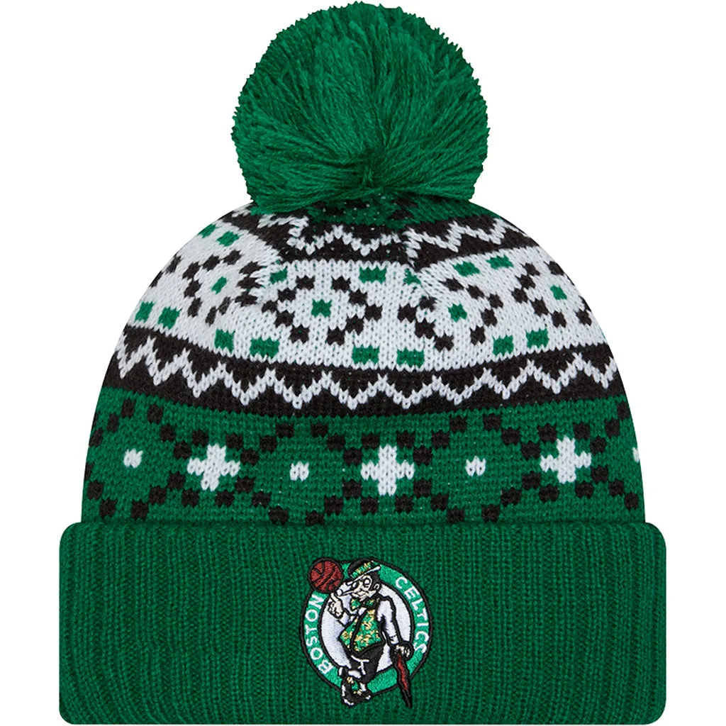 NBA Boston Celtics New Era Nostalgia Knit Hat