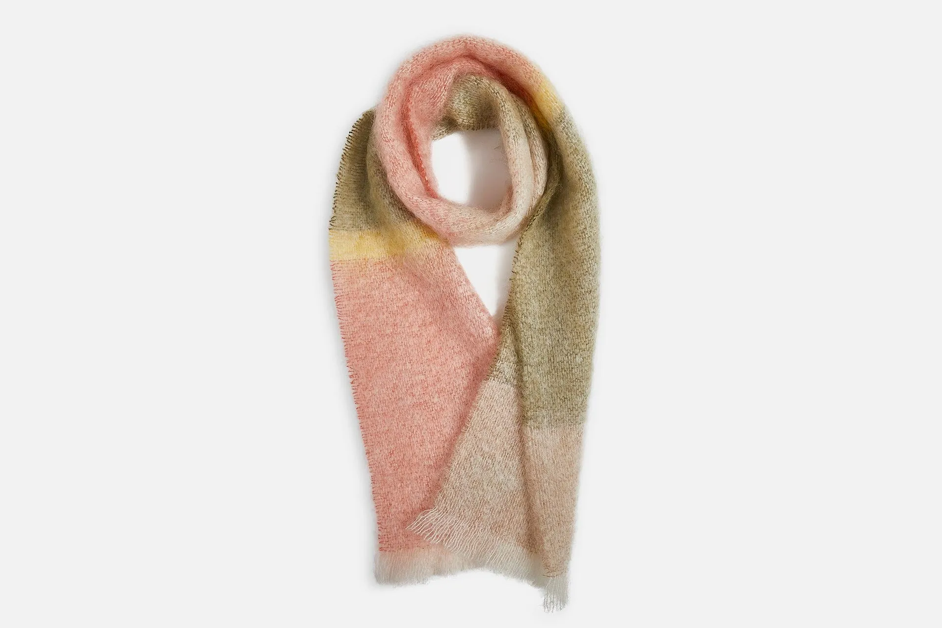 Olive Silare Mohair XScarf