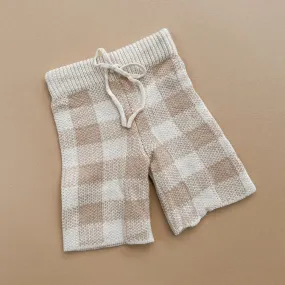 Organic Knit PANTS | Gingham