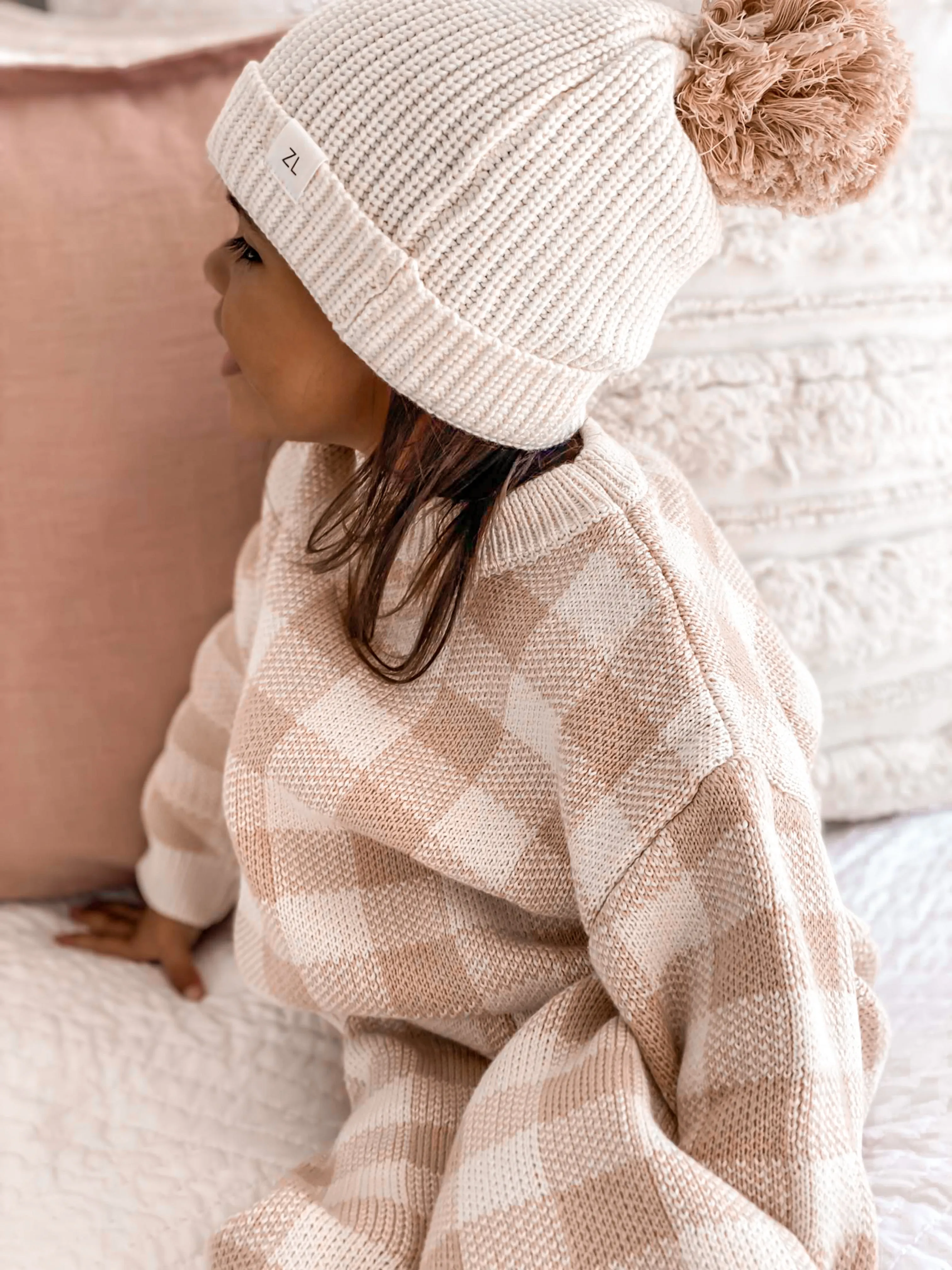 Organic Knit PULLOVER | Gingham