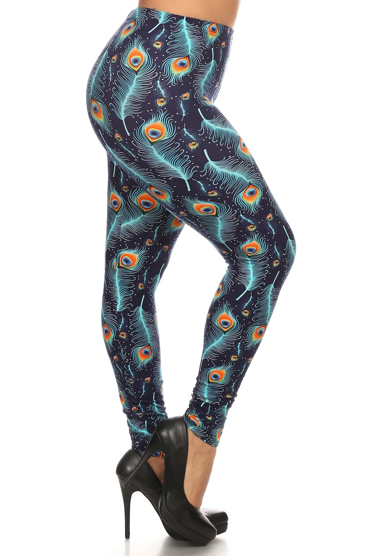 Plus Size Print, Full Length Leggings