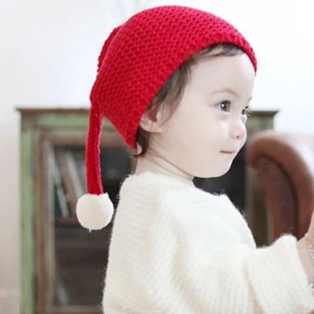 Pom Pom Children's Santa Hat