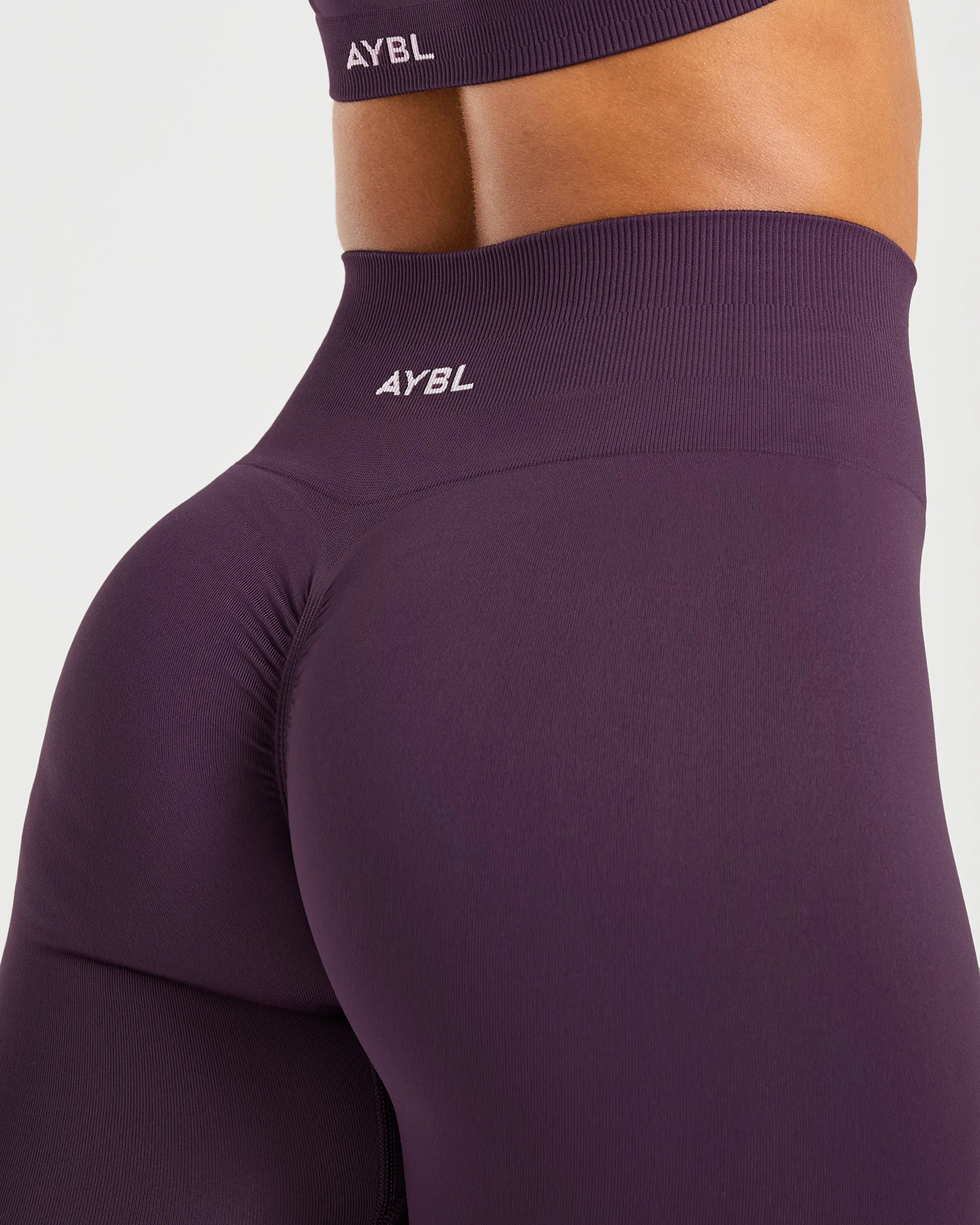 Power Seamless Leggings - Grape Wine