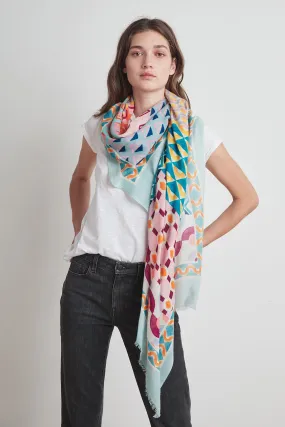 PRINTED SILK BLEND SCARF BY VISMAYA