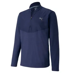 Puma Cloudspun 1/4 Zip Pullover - Peacoat Heather