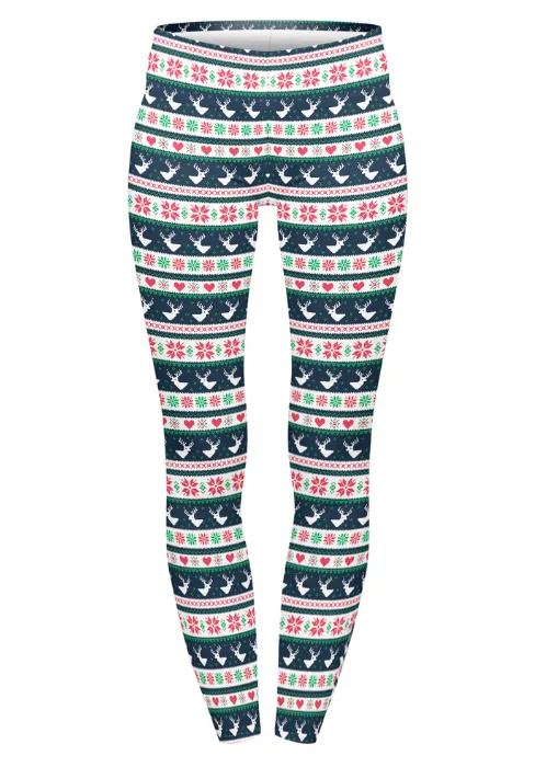 Regular Leggings (8-14 UK Size) - Winter Deer