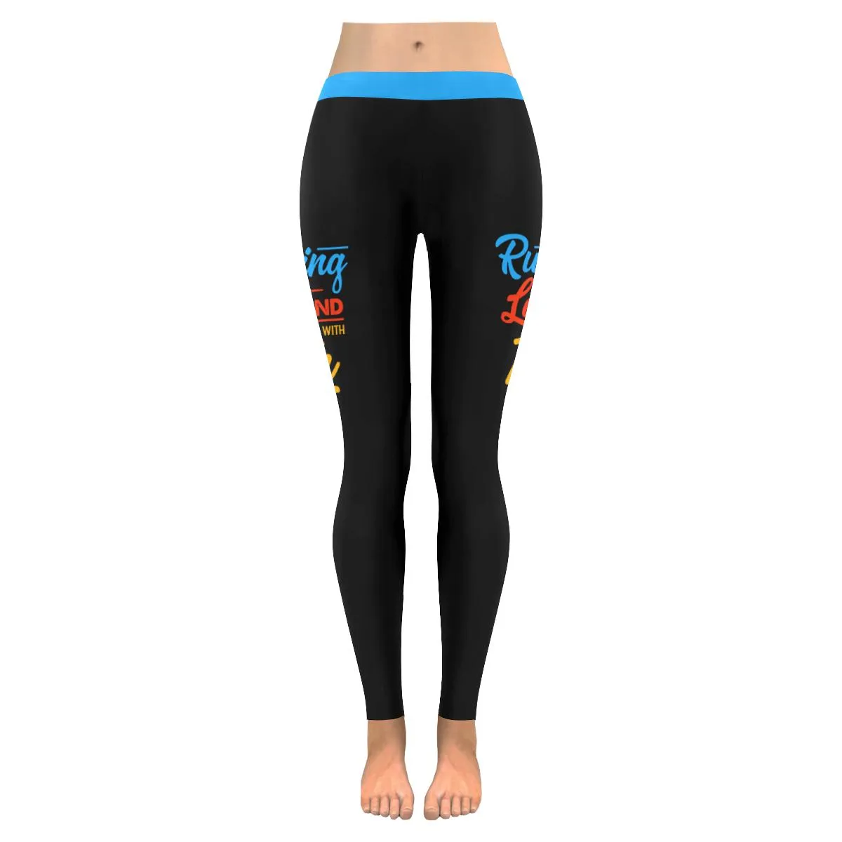 Running Late & Blessed With Faith Soft Leggings For Women Christian - Christian Leggings For Women