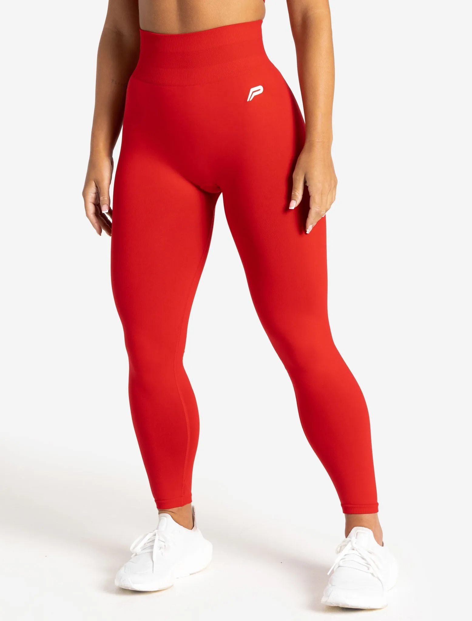 Scrunch Seamless Leggings - Candy Red