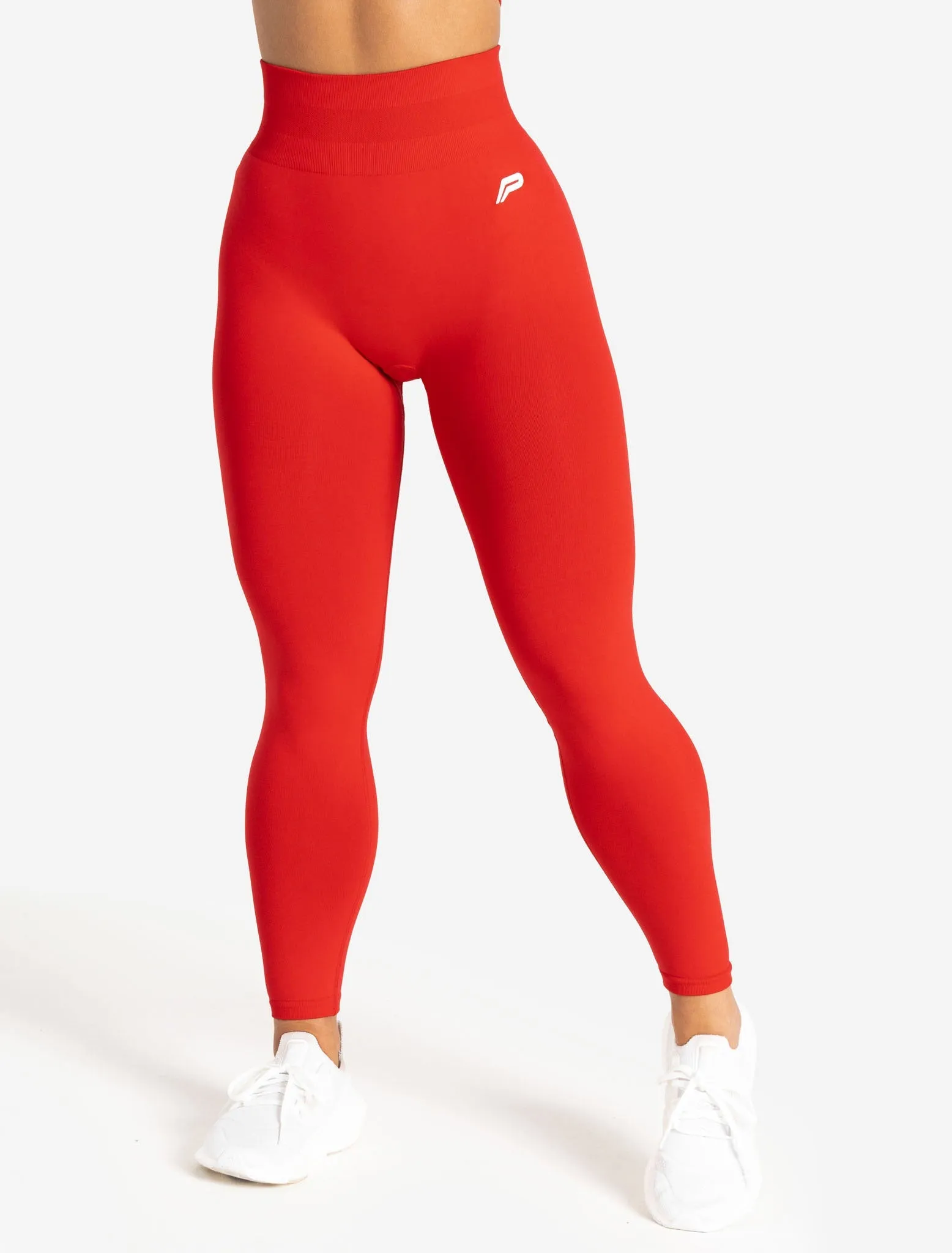 Scrunch Seamless Leggings - Candy Red