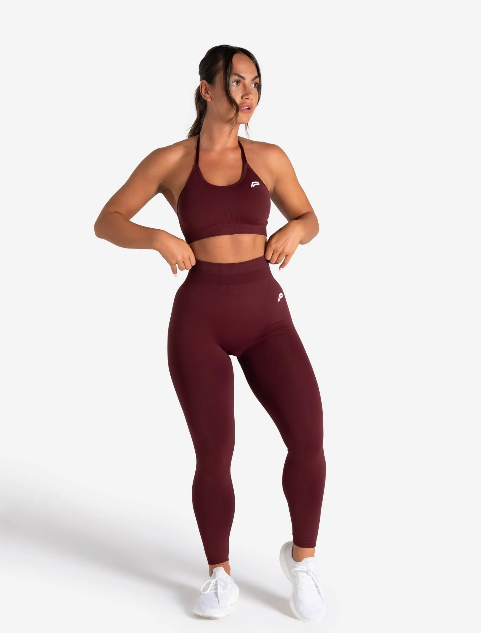 Scrunch Seamless Leggings - Dark Cherry