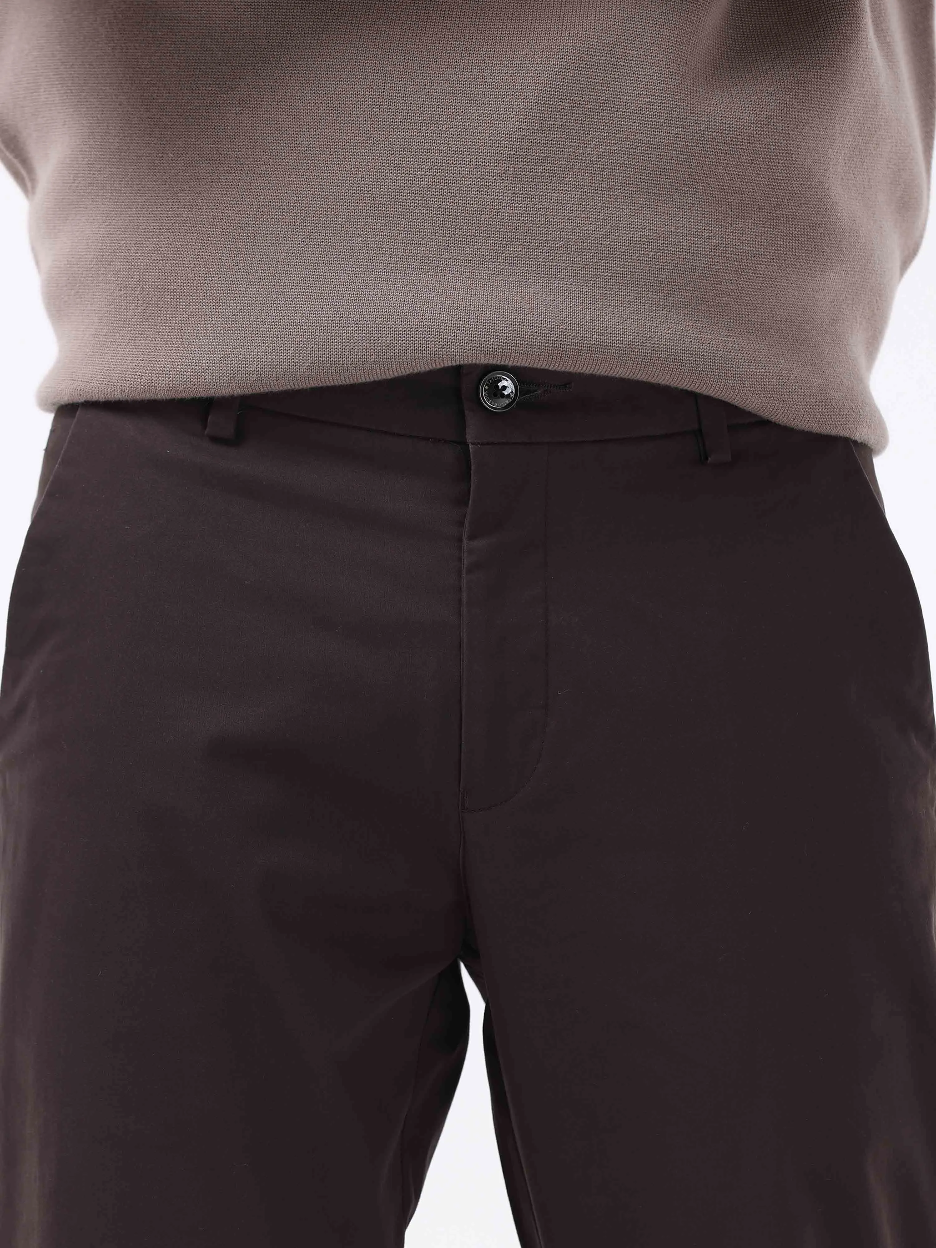 Semi Liquid Statement Brown Chino