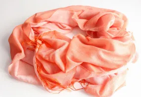 Silky Water Pashmina Stole-Flame Orange