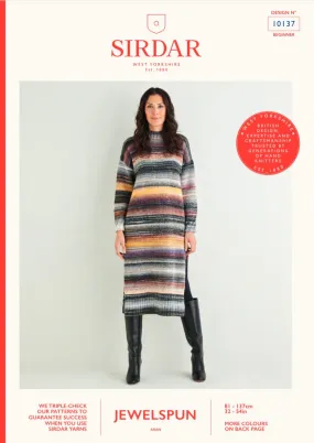 Sirdar Jewelspun Long Tunic Knitting Pattern 10137