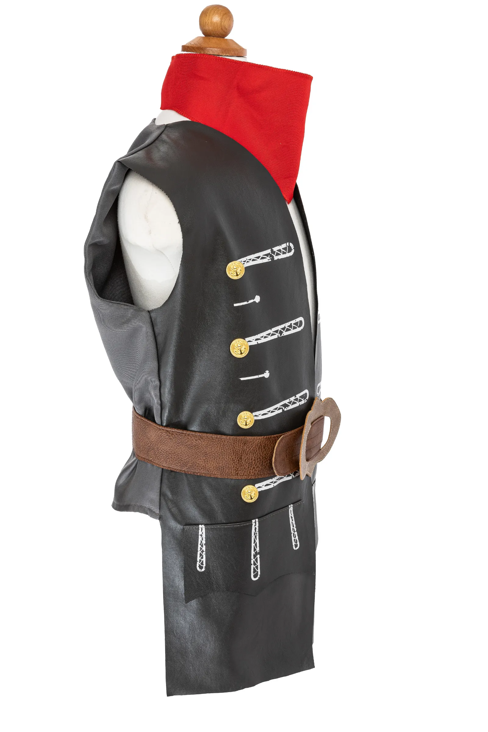 Skully Pirate Vest, Belt & Scarf