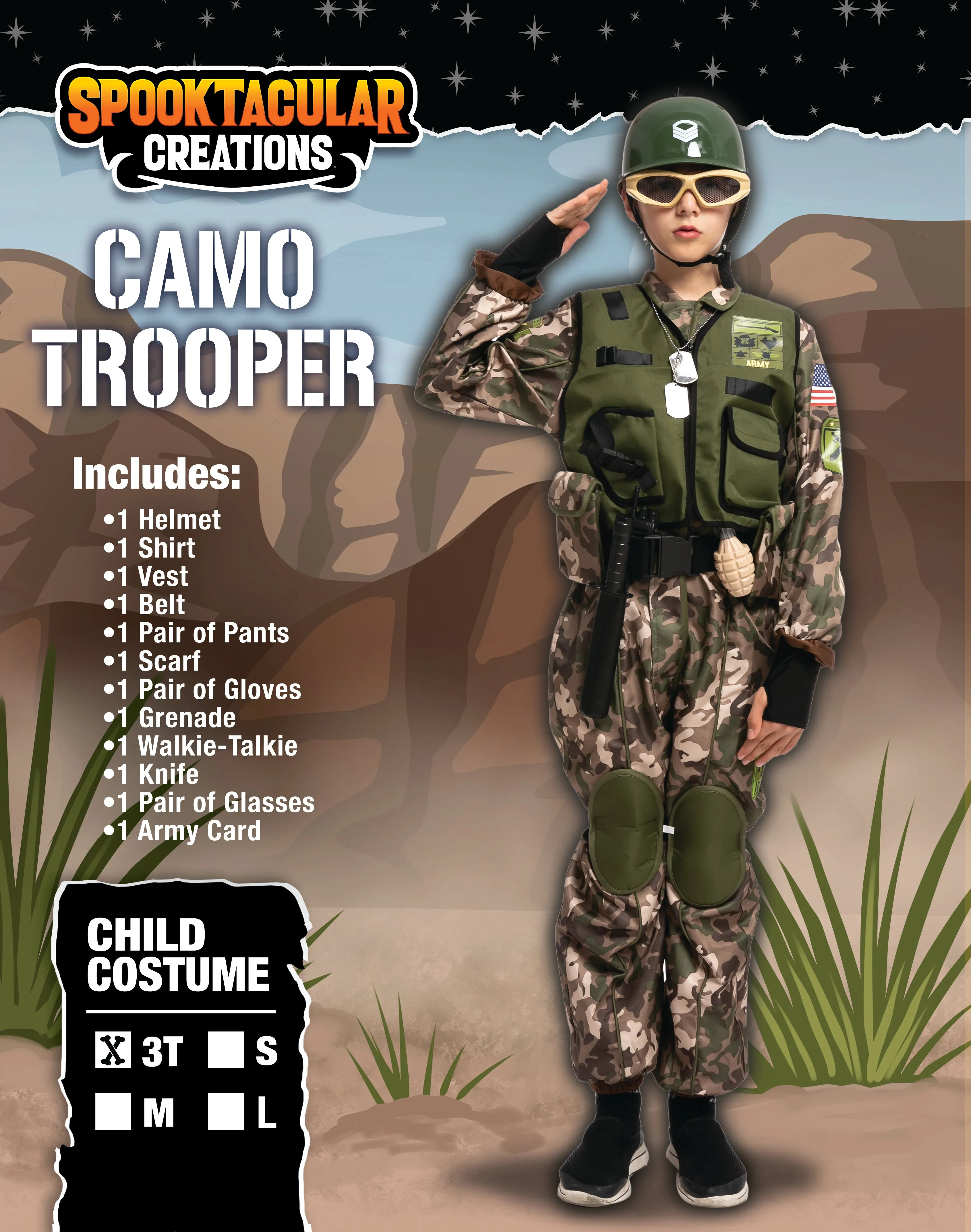 Soldier Costume For Role Play Cosplay - Child