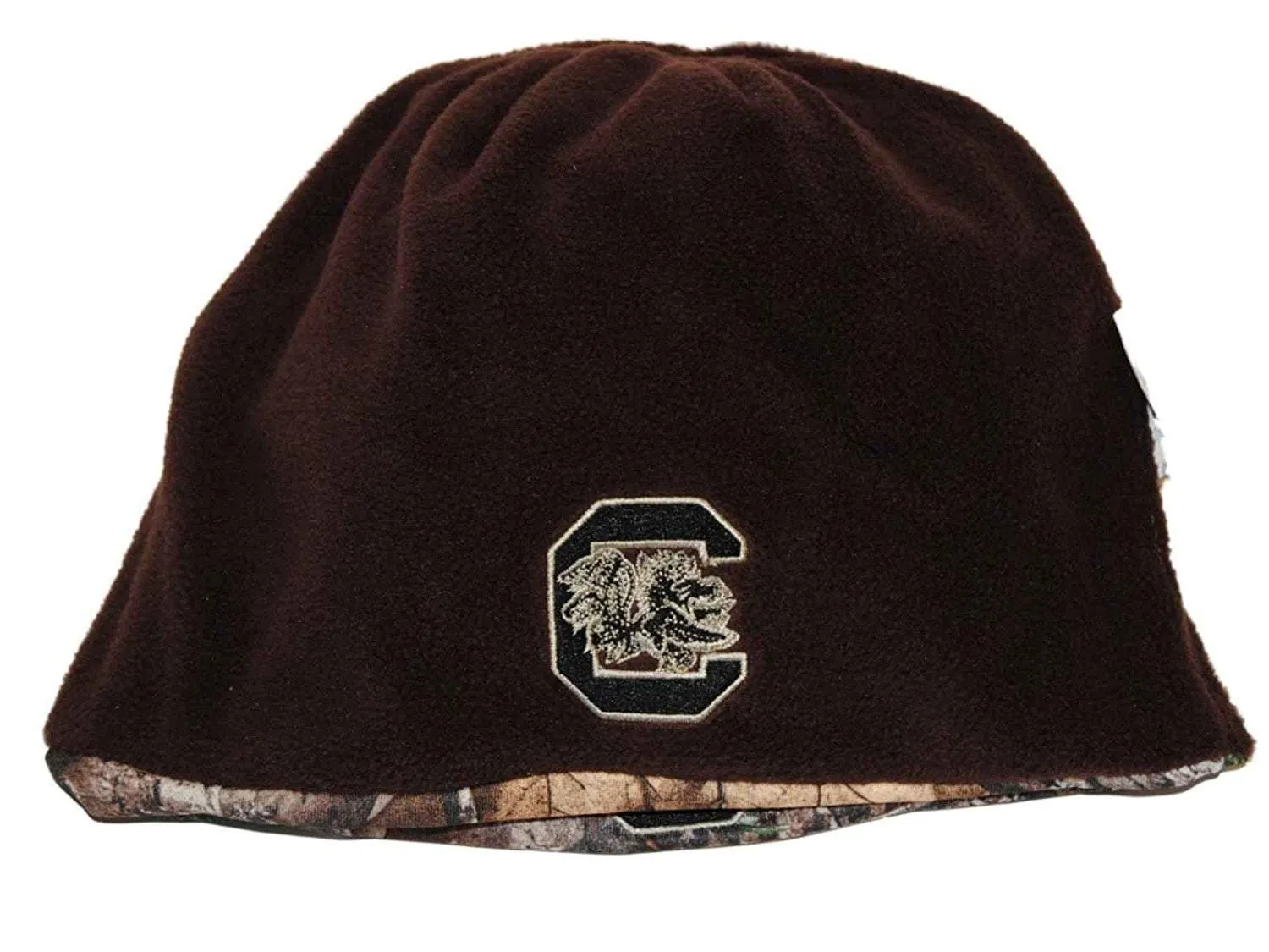 South Carolina Gamecocks TOW Camo Brown Trap 1 Reversible Knit Beanie Hat Cap