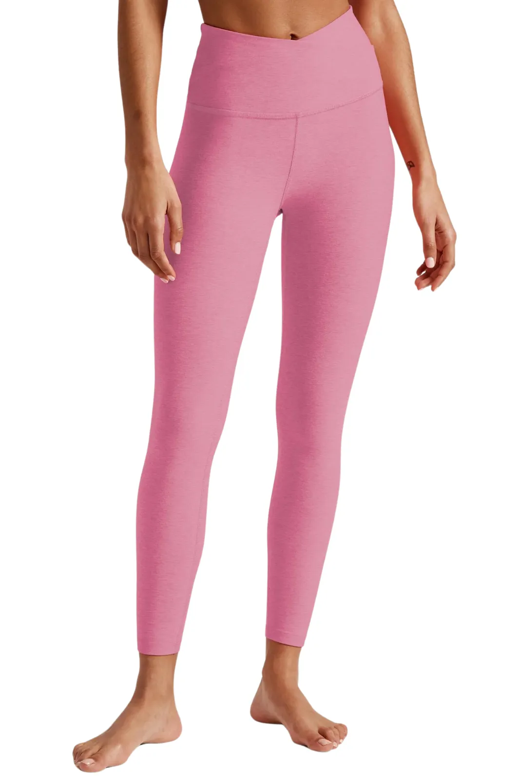 Spacedye At Your Leisure Midi Legging, Pink Bloom Heather