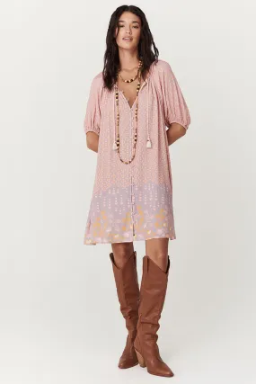 Spell - Sweet Nothings Button Through Tunic Dress - Sugar Plum