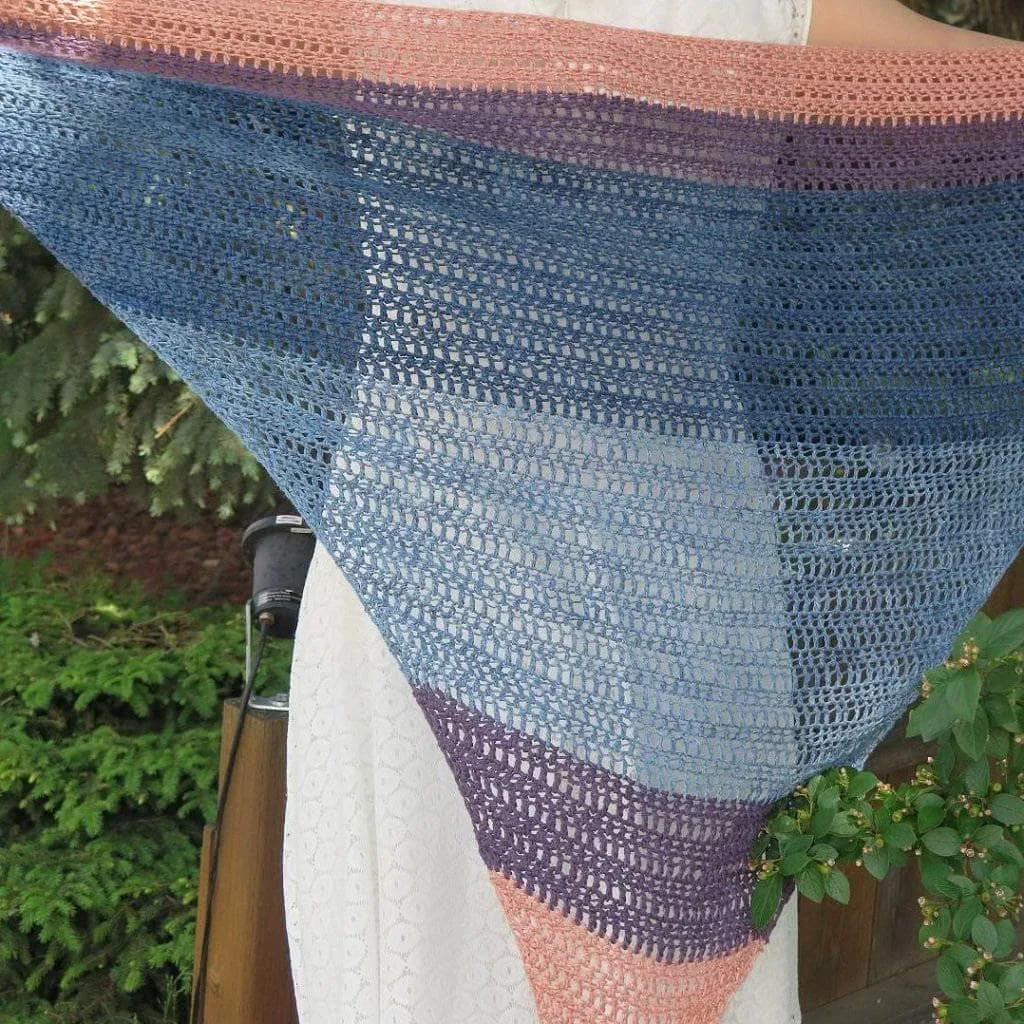 Sunset On The Water Shawl Crochet Pattern