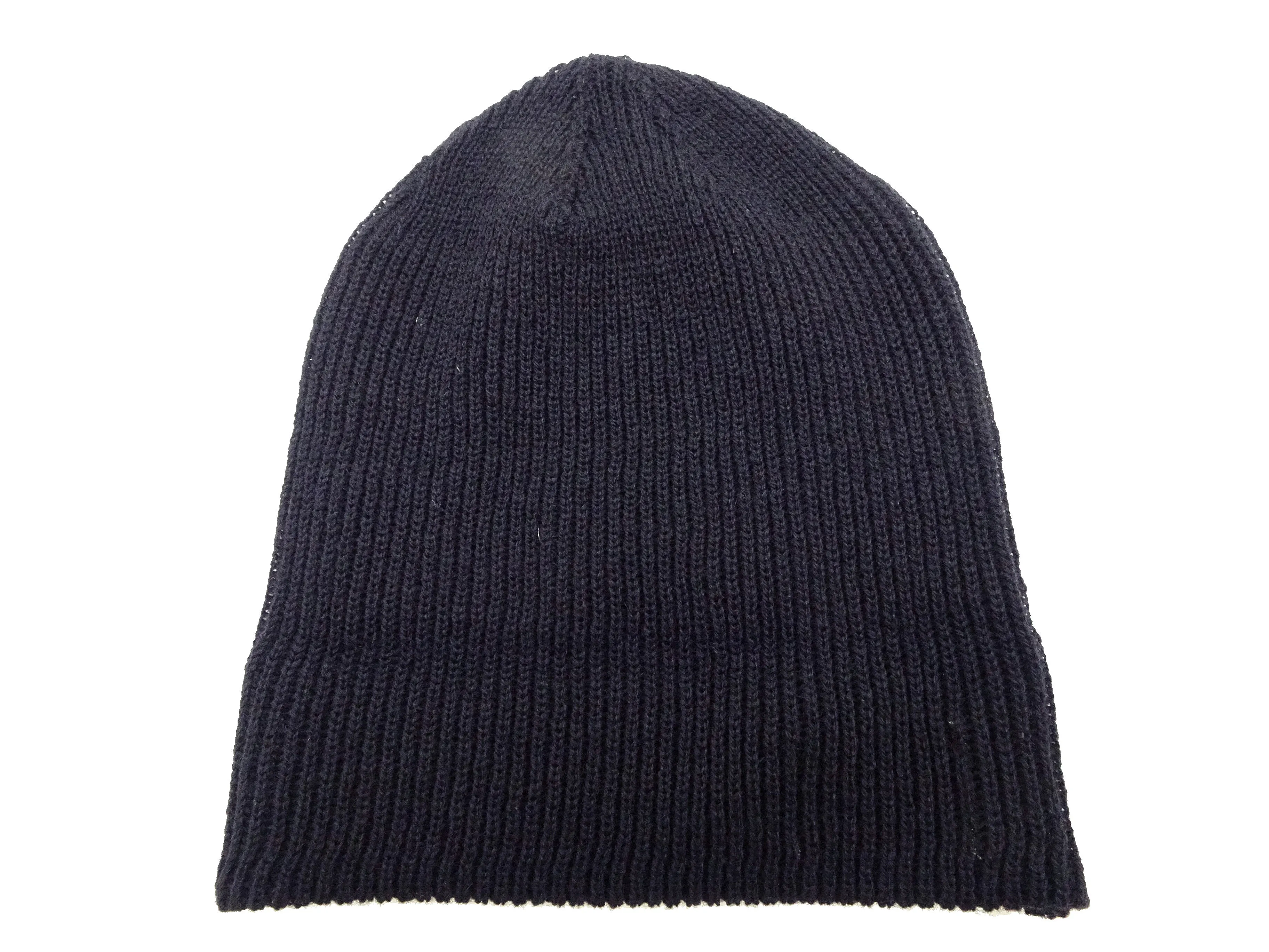 TOYS McCOY Watch Cap Men's Casual Wool Knit Hat With Fold-Up Cuff Inspired By Military Styles from WWII TMA2417 140 Dark-Navy-Blue (deep, rich navy-blue)