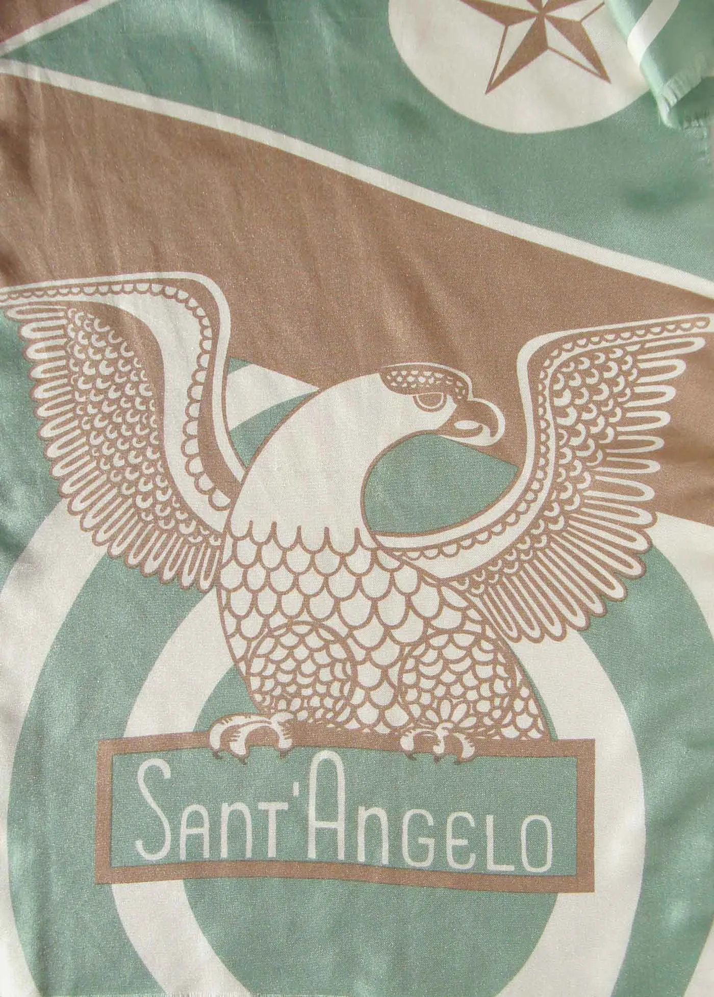 Vintage 60s Sant’Angelo Silk Scarf Eagle Print