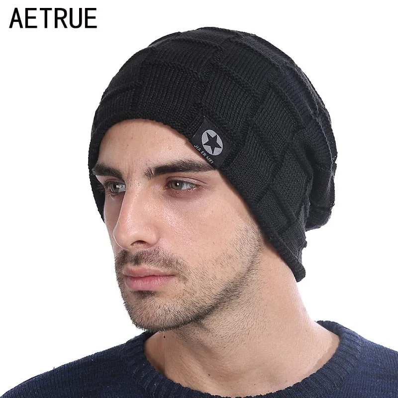 Winter Knit Hat Skullies Beanies Winter Hats For Men Women Beanie Warm Baggy Bonnet Fashion Cap Hat