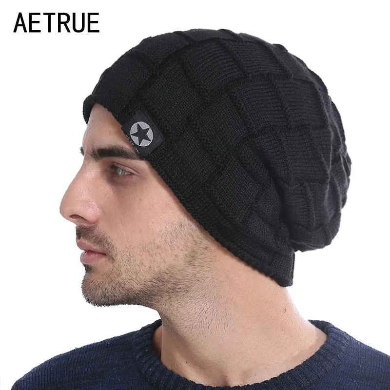 Winter Knit Hat Skullies Beanies Winter Hats For Men Women Beanie Warm Baggy Bonnet Fashion Cap Hat