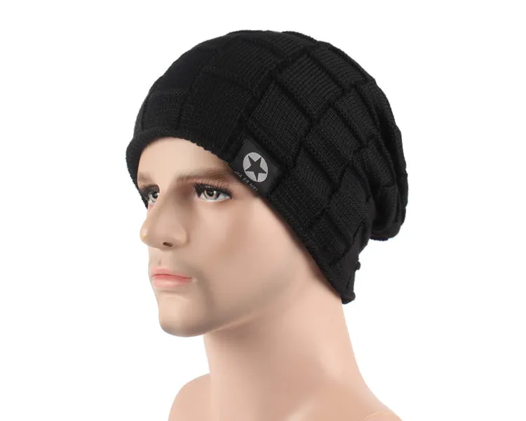 Winter Knit Hat Skullies Beanies Winter Hats For Men Women Beanie Warm Baggy Bonnet Fashion Cap Hat