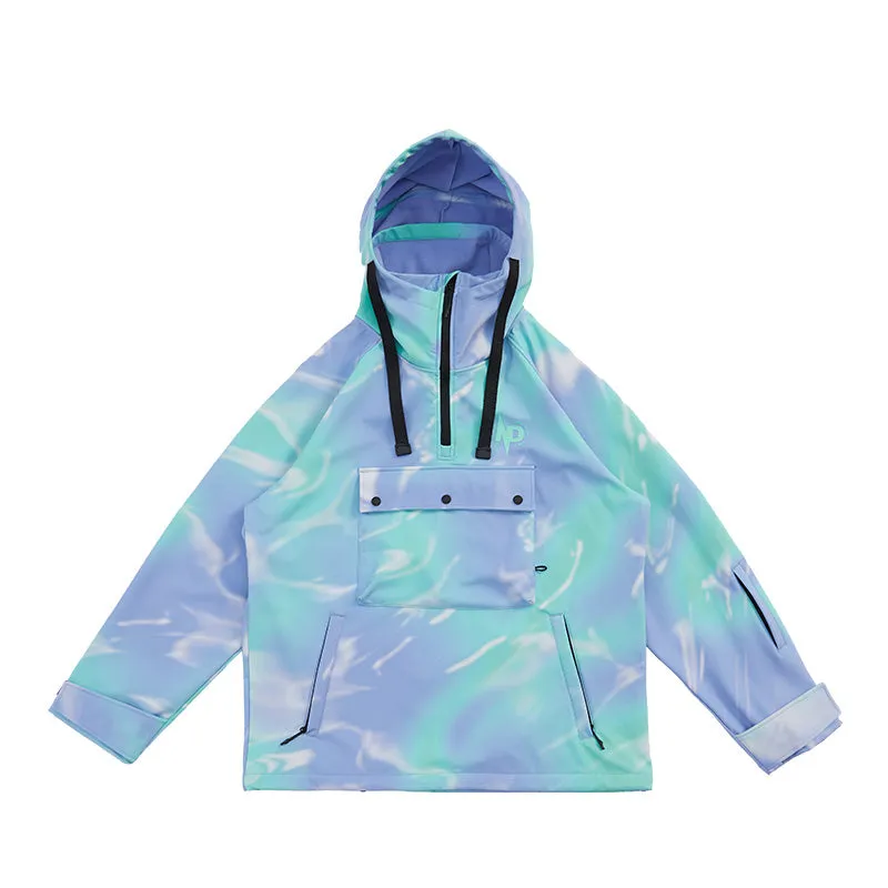 Women's Nobaday Pure Free Tie Dye Fluorspar Anorak Snowboard Jacket