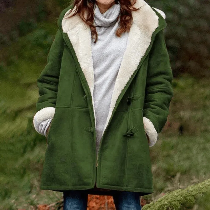 Women's Suede Lamb Wool Coat