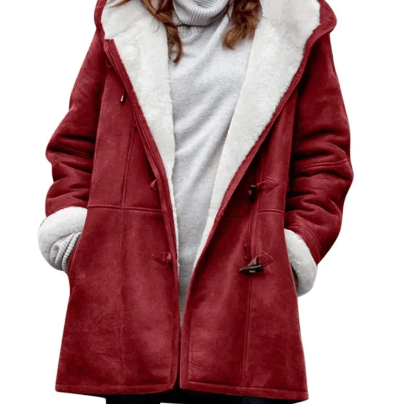 Women's Suede Lamb Wool Coat