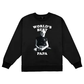 Worlds Best Papa Black Crewneck