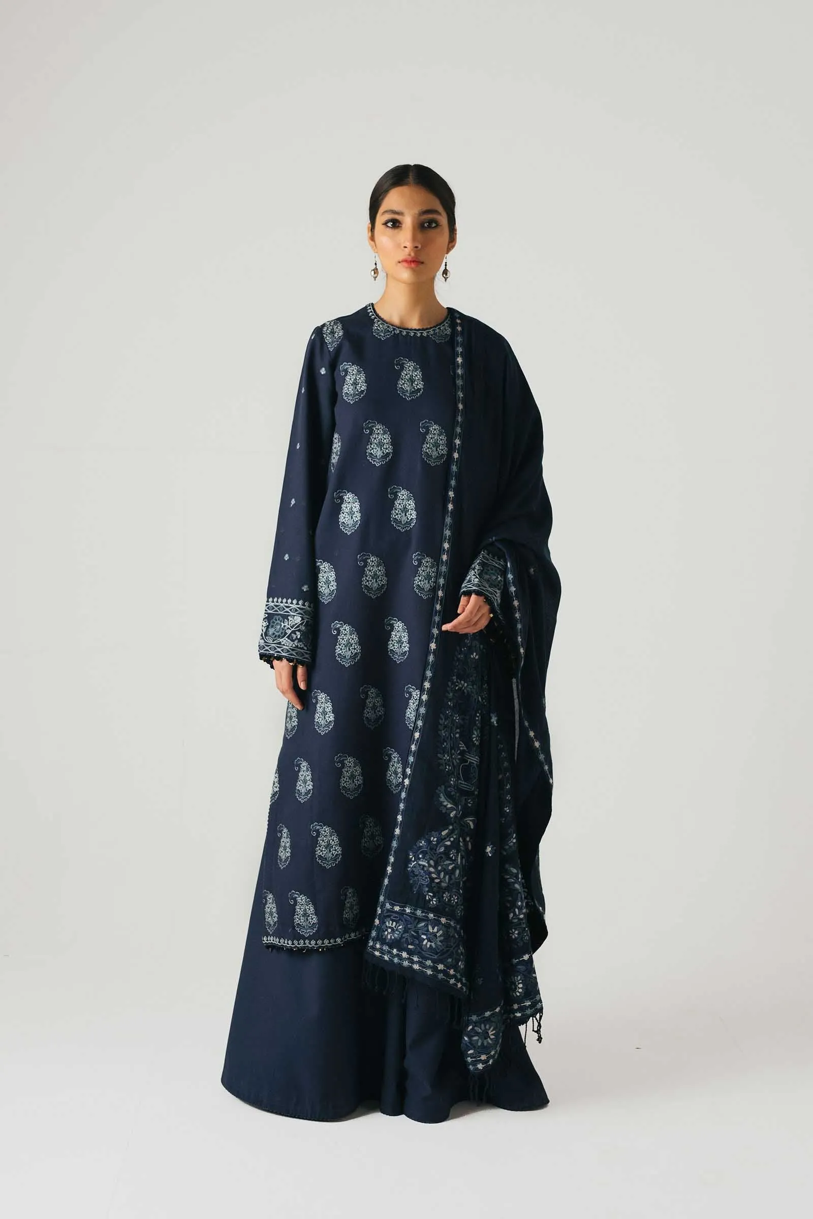 Zara Shahjahan Winter Collection (with Shawl) – Tazkia